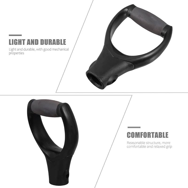 UPKOCH D Shaped Shovel Handle Plastic Grip 3 2cm Diameter Garden Tool Replacement - Image 5